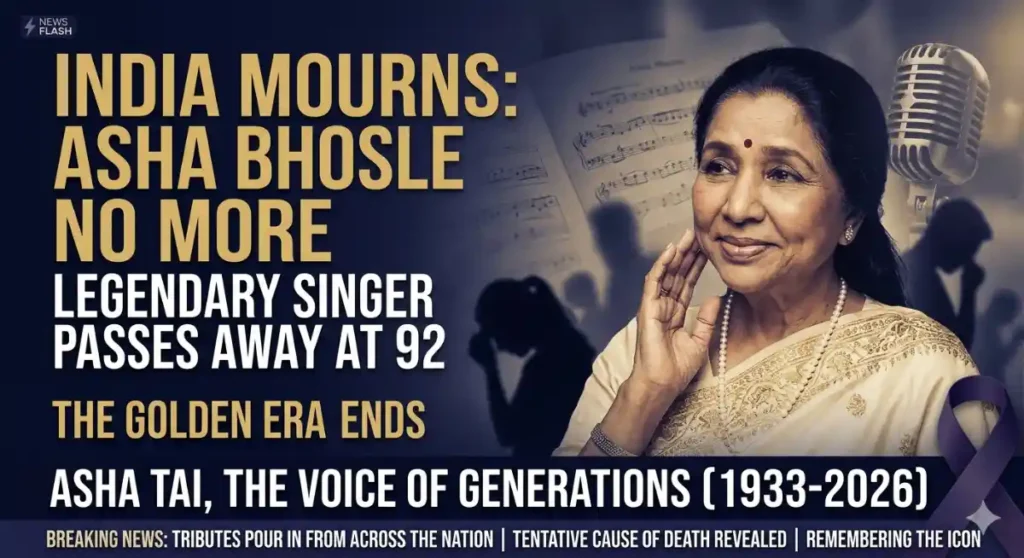 Asha Bhosle Death News: Legendary Singer Dies at 92, Cause of Death Revealed