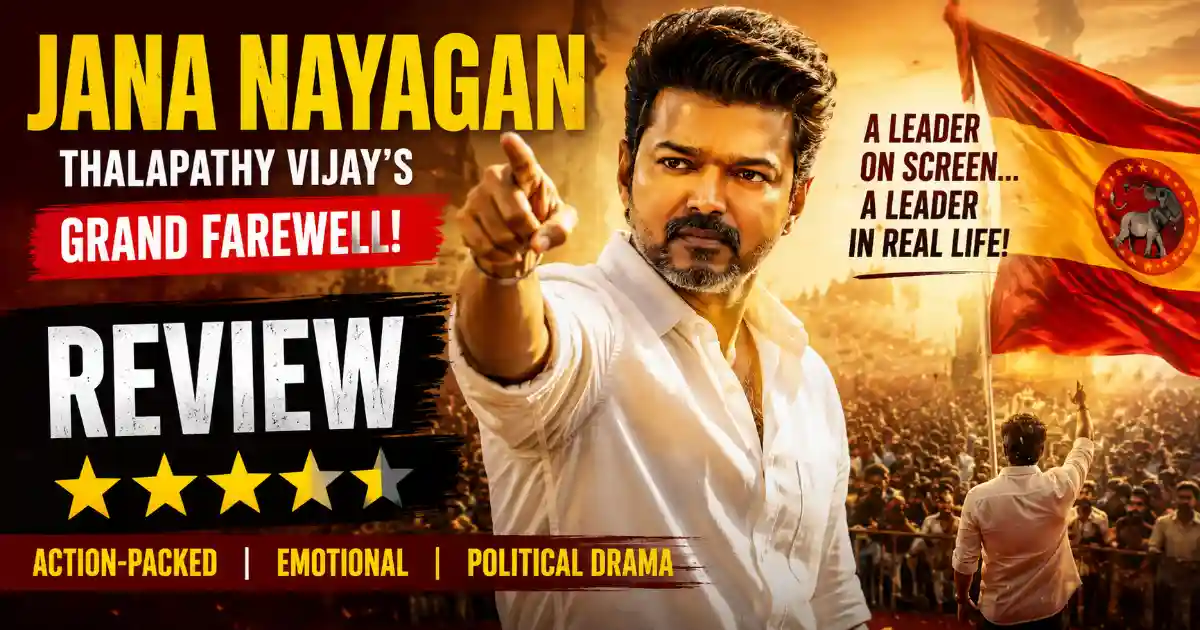 Jana Nayagan Review: Vijay Delivers an Emotional Farewell in a Powerful Political Drama 1 Jana Nayagan Review: Vijay Delivers an Emotional Farewell in a Powerful Political Drama