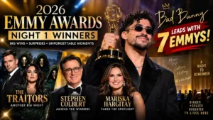 2026 Emmy Awards Night 1 Winners: Bad Bunny Leads With 7 Emmys